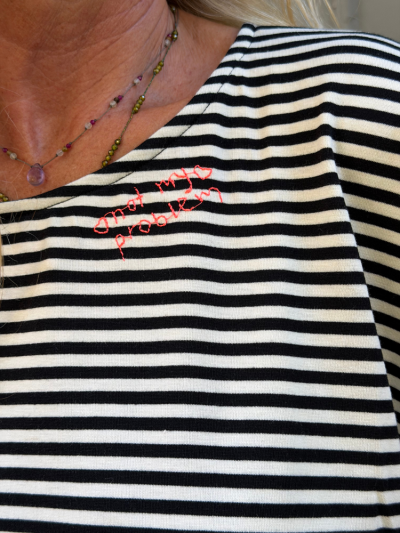 T-shirt CLAVEL noir&blanc