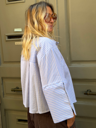 Chemise BAIA rayé bleu