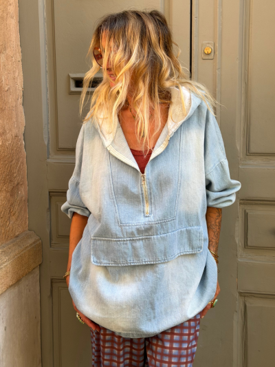 Sweat FLOR denim