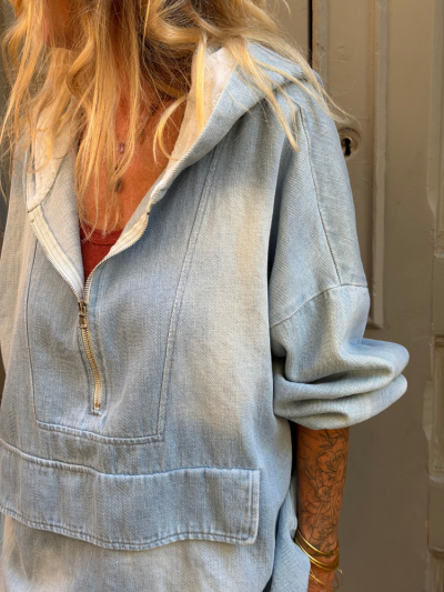Sweat FLOR denim
