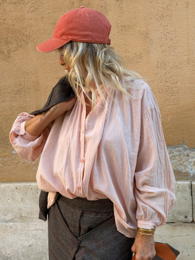 Chemise JOHANA rose dragée