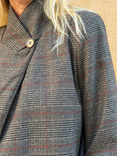 Blazer PIPA choco à carreaux