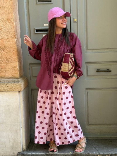 Chemise VIC bordeaux