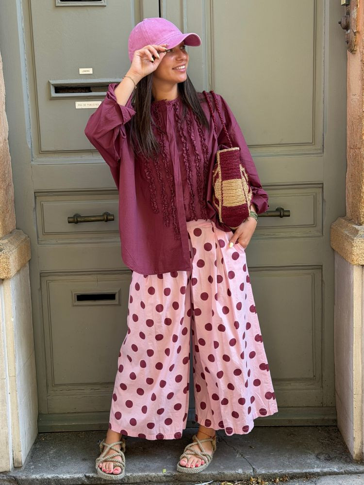 Chemise VIC bordeaux