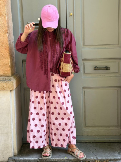 Chemise VIC bordeaux