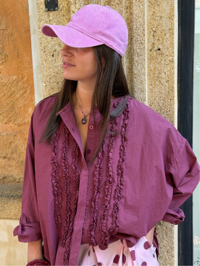 Chemise VIC bordeaux