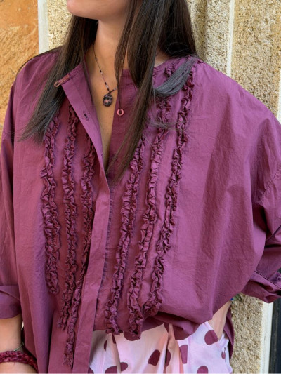 Chemise VIC bordeaux