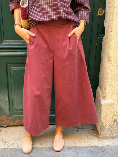 Pantalon EMBER bordeaux