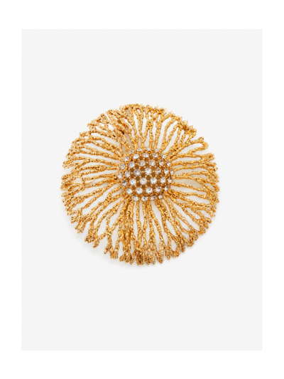 Broche FLOWER doré