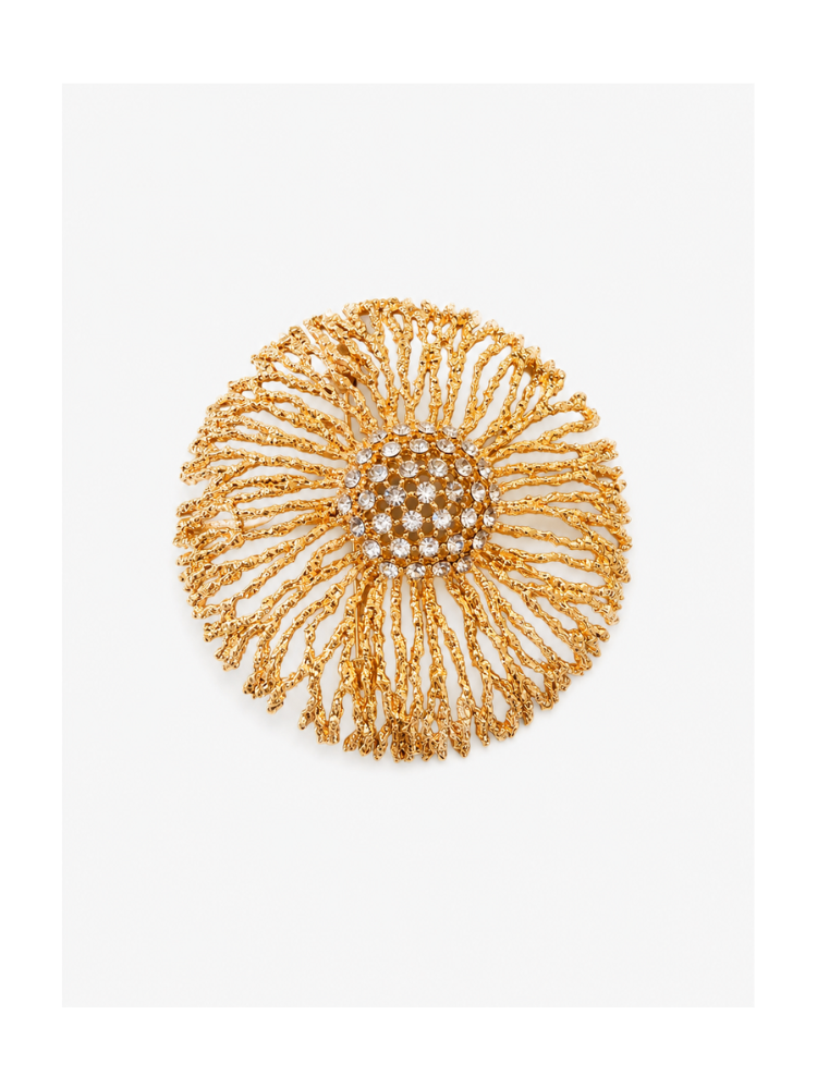 Broche FLOWER doré