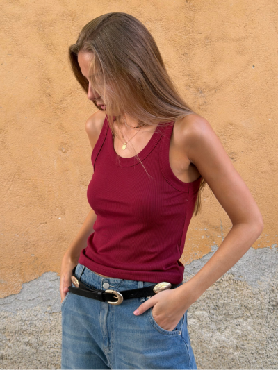 Débardeur MIMI bordeaux