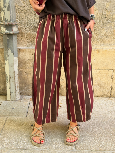 Pantalon JESSY bordeaux choco
