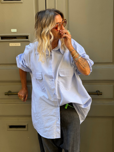 Chemise  HUTTING bleu