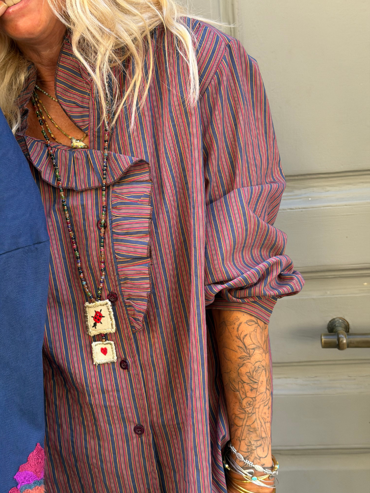Chemise MADI bordeaux