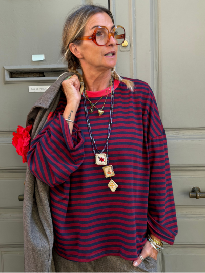 T-shirt LEONIE bordeaux