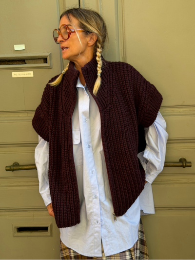 Gilet SUPER bordeaux