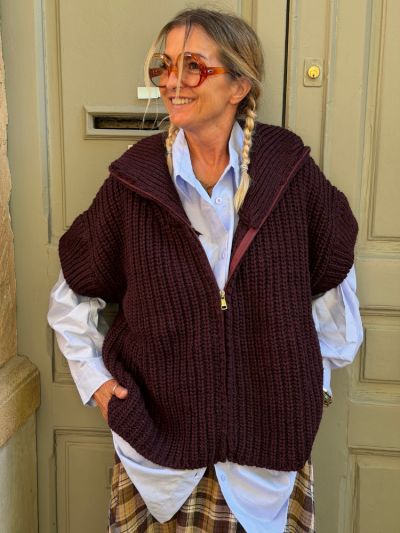 Gilet SUPER bordeaux