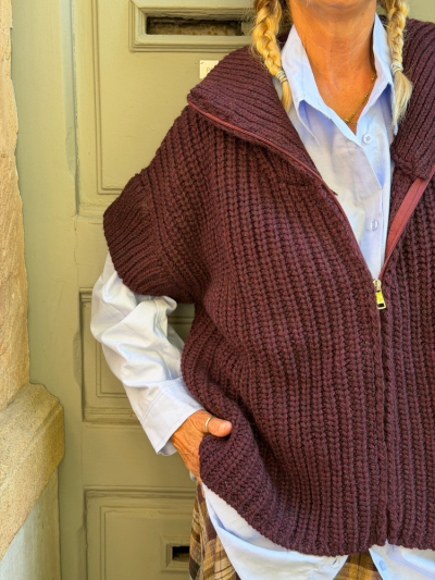 Gilet SUPER bordeaux