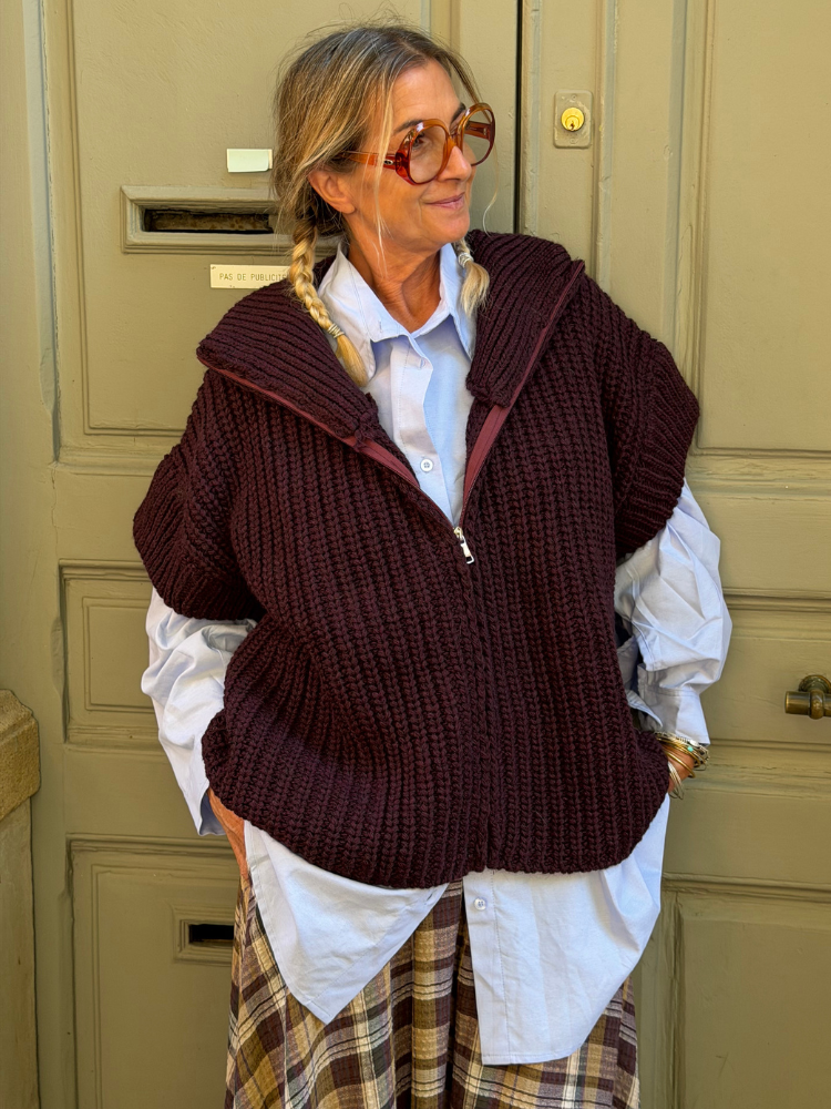 Gilet SUPER bordeaux