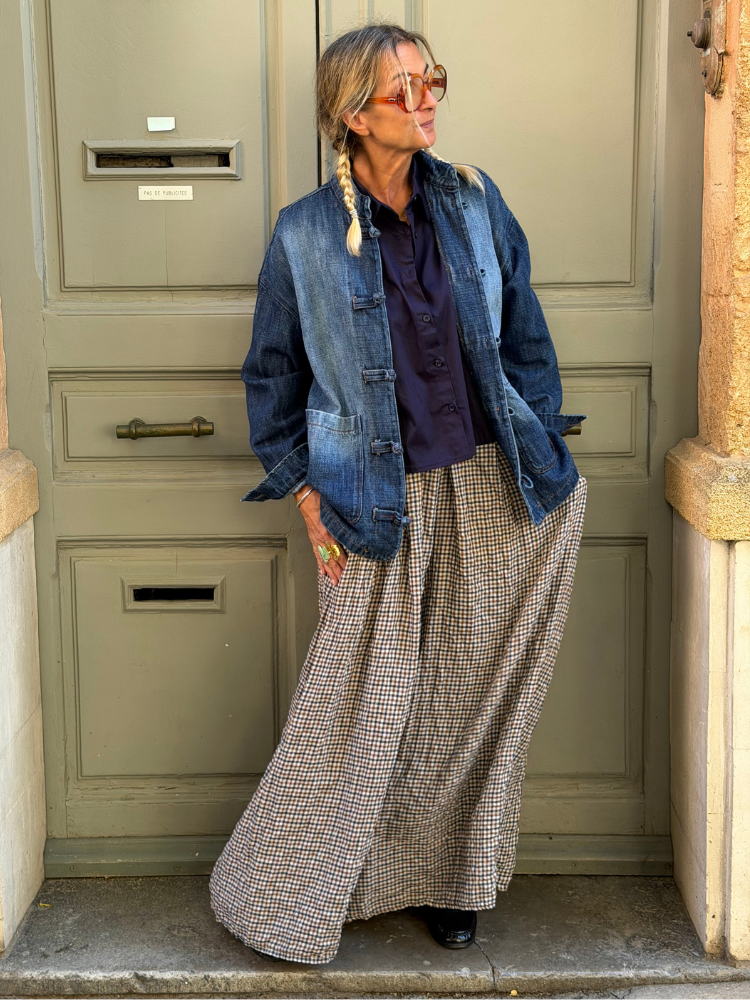 Veste SHEET en jean foncé