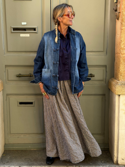 Veste SHEET en jean foncé