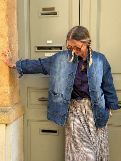 Veste SHEET en jean foncé