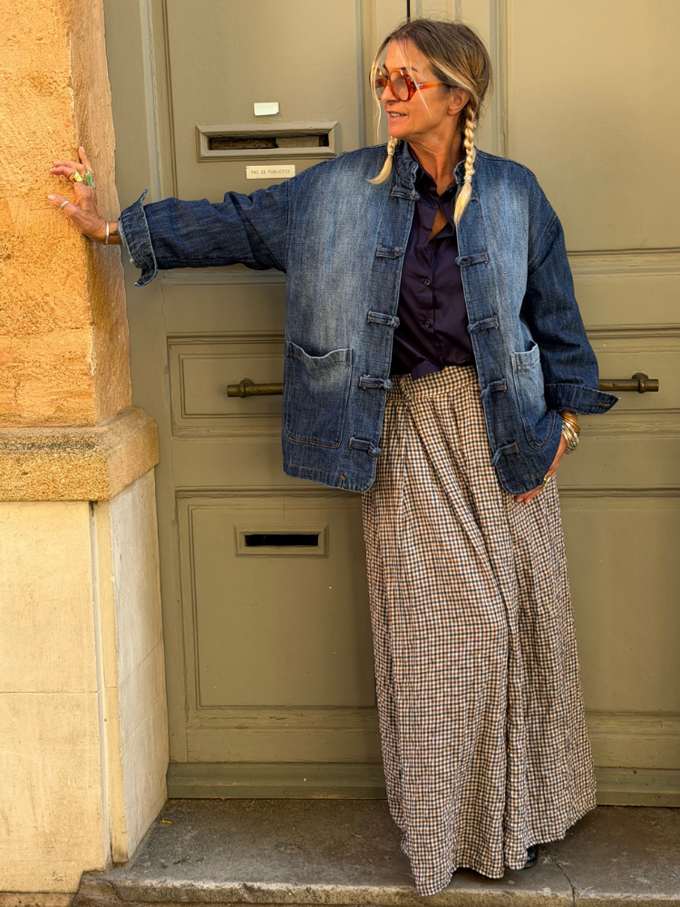 Veste SHEET en jean foncé