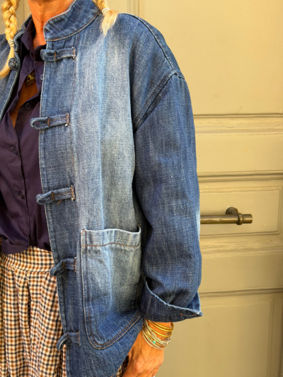 Veste SHEET en jean foncé