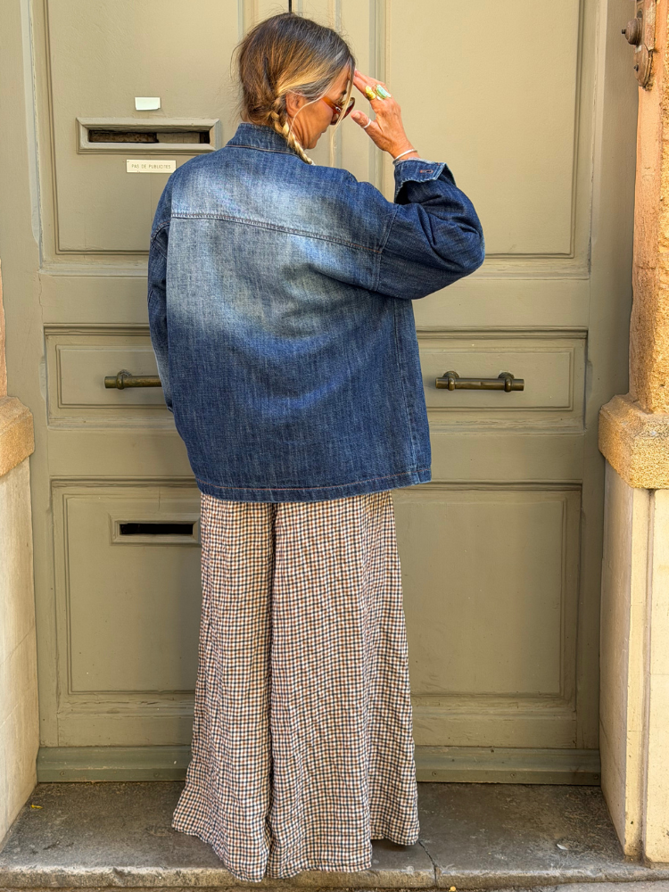 Veste SHEET en jean foncé