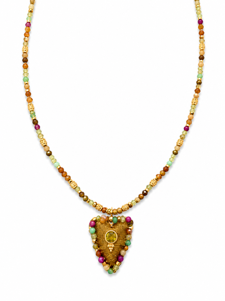 Collier HEART vert