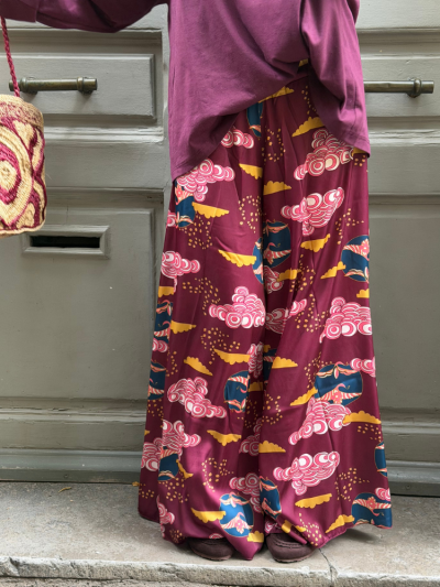 Pantalon LISON bordeaux