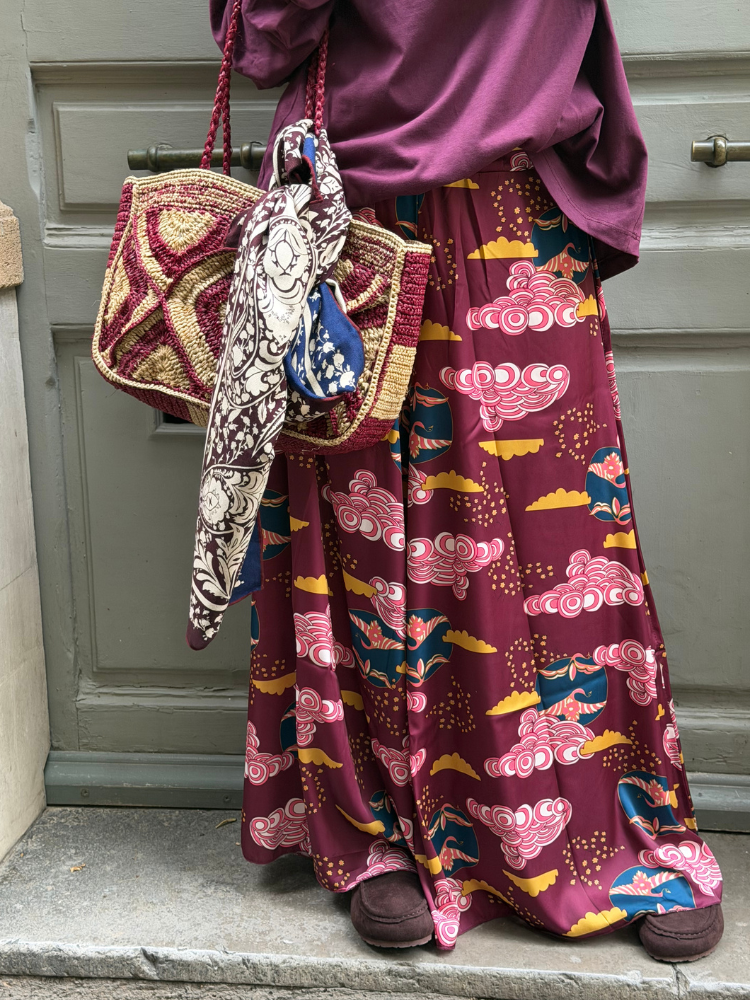 Pantalon LISON bordeaux