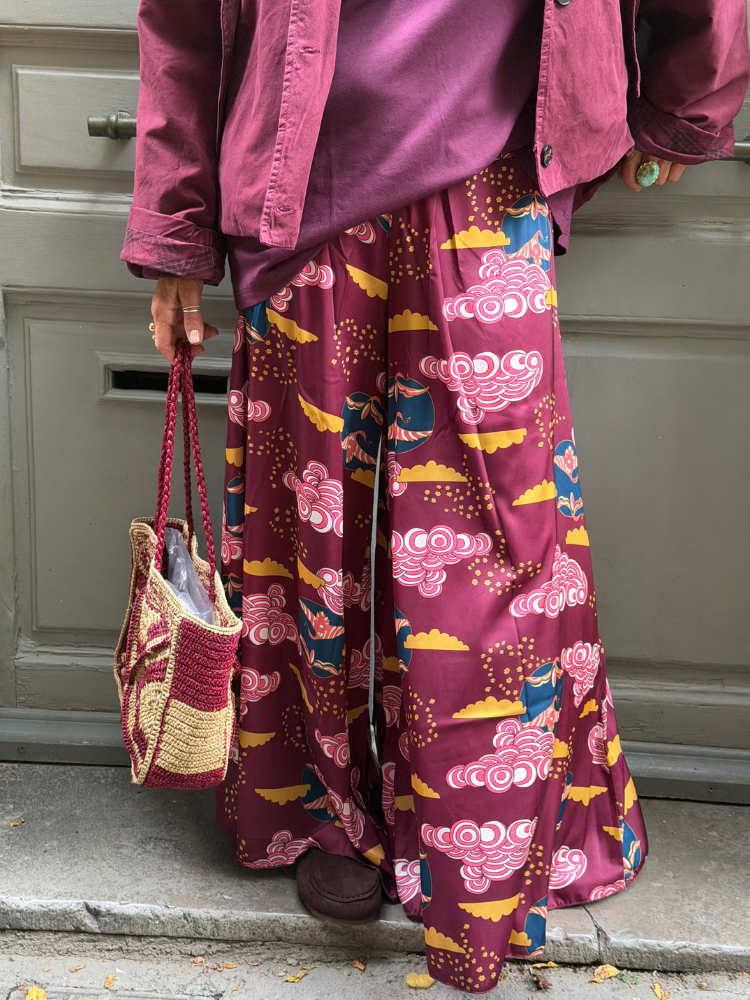 Pantalon LISON bordeaux