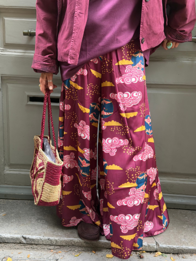 Pantalon LISON bordeaux
