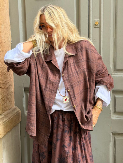 Chemise AUDE choco