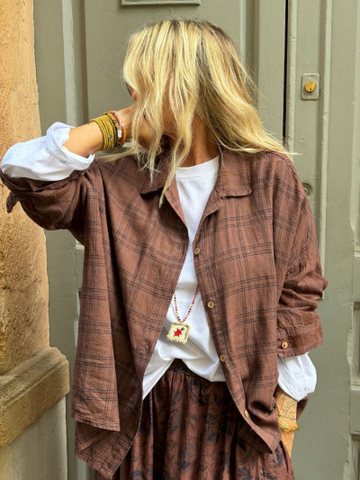 Chemise AUDE choco