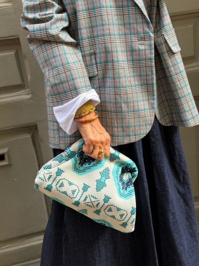 Pochette NOLAN bleu