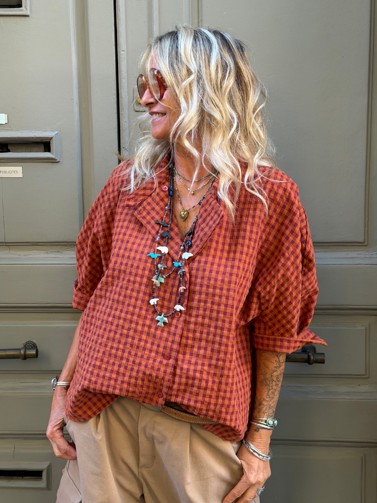 Chemise PAULKA terracotta