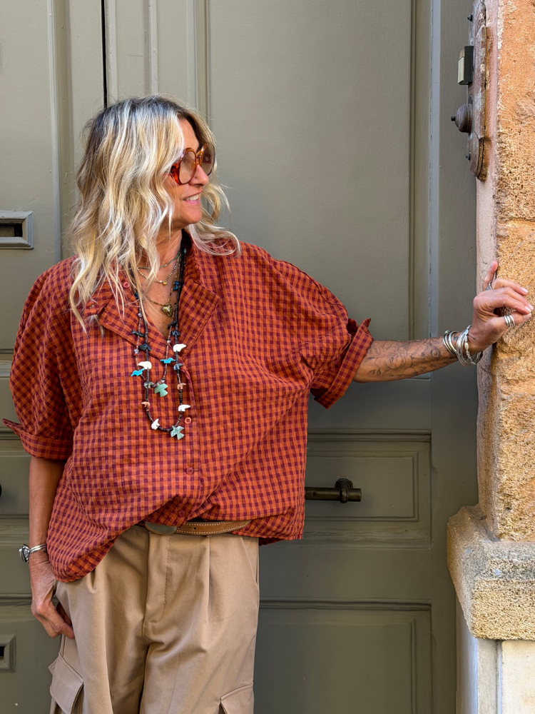 Chemise PAULKA terracotta