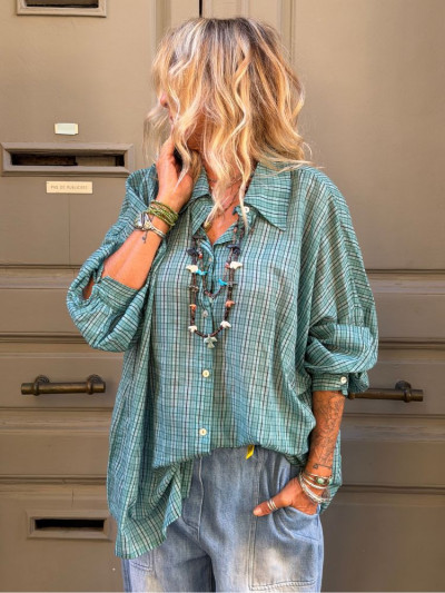 Chemise AGUACATE turquoise