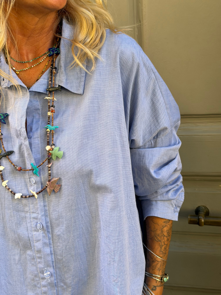Chemise TULL bleu
