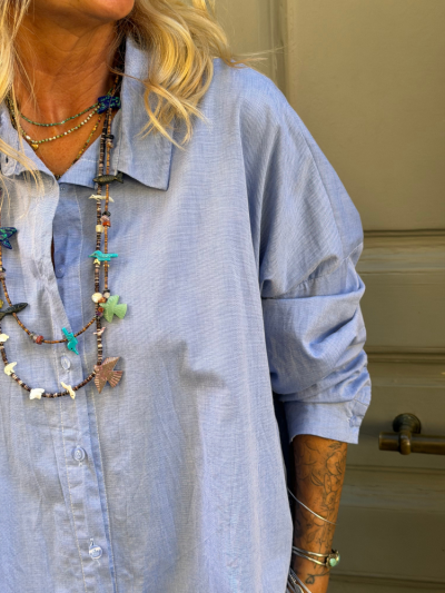 Chemise TULL bleu