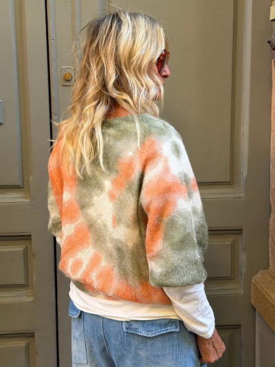 Pull LOUNA orange vert