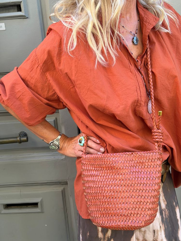 Chemise LENA brique