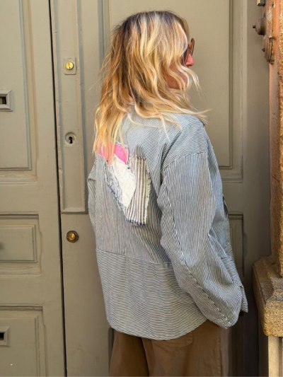 Blazer HADLEY rayé