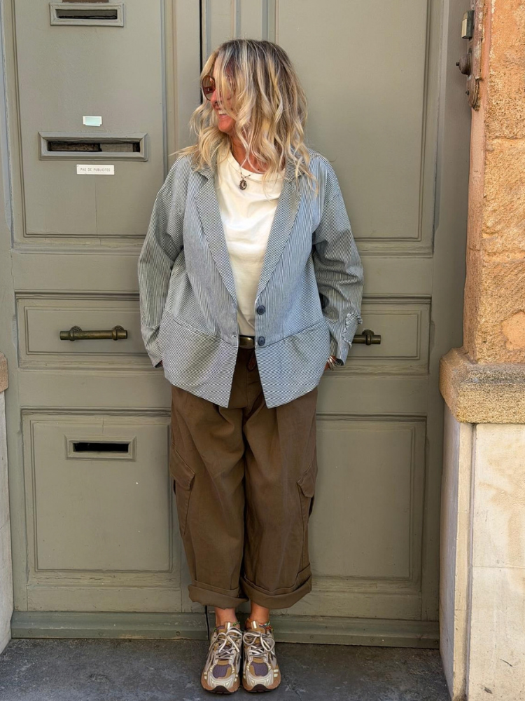 Blazer HADLEY rayé