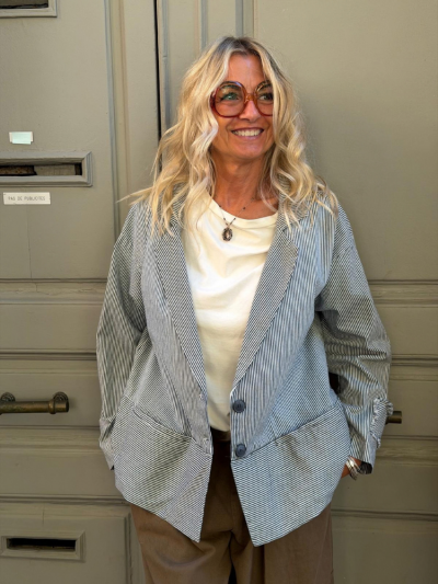 Blazer HADLEY rayé