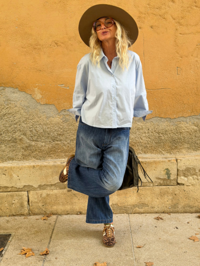 Chemise BAIA bleu ciel 2