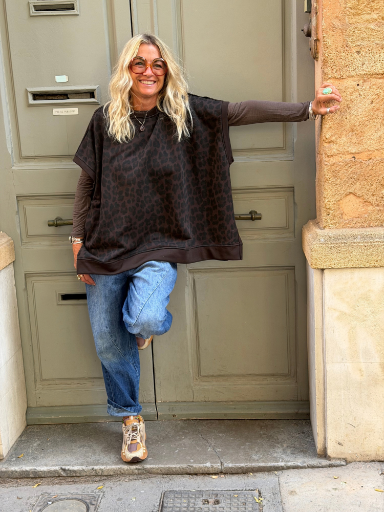 Top ELIO manches longues choco
