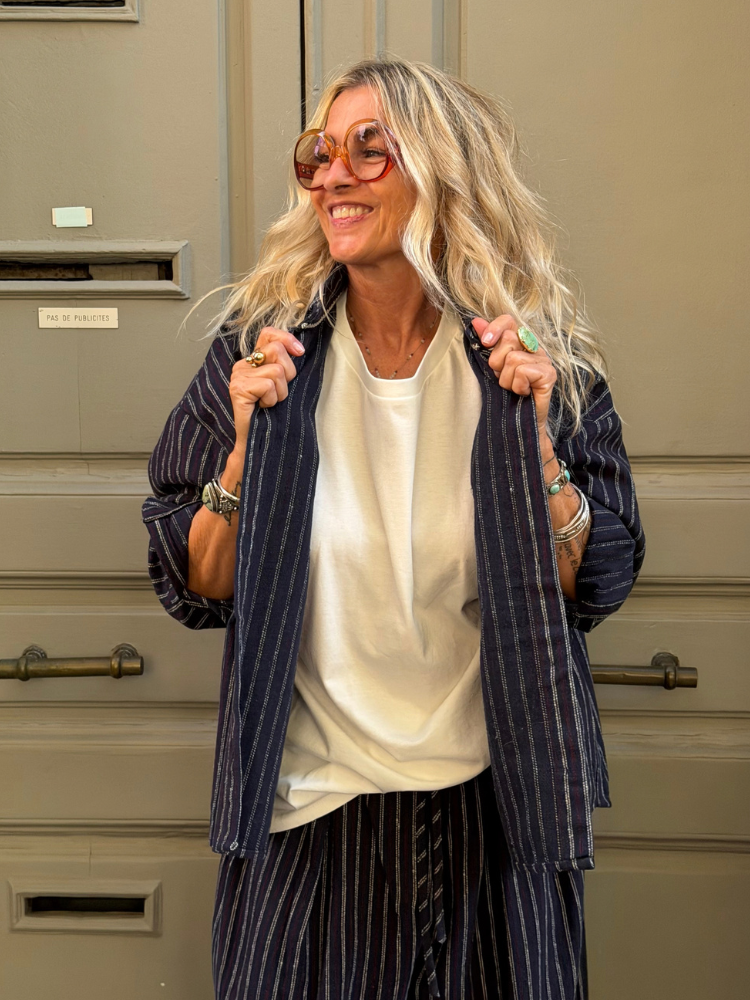 Veste THEA marine rayé